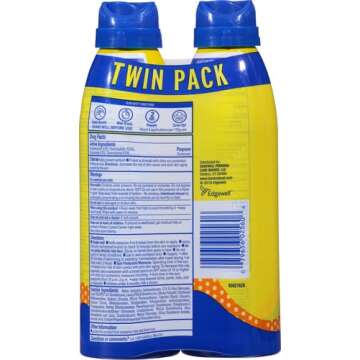 Banana Boat Kids Sport Sunscreen Spray SPF 50, Twin Pack | Kids Sunscreen Spray, Kids Sunblock Spray, Oxybenzone Free Sunscreen for Kids, Spray Sunscreen SPF 50, 6oz each