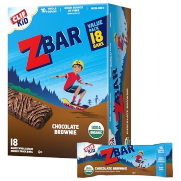 CLIF Kid Zbar Chocolate Brownie Snack Bars 18 Pack