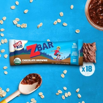 CLIF Kid Zbar Chocolate Brownie Snack Bars 18 Pack