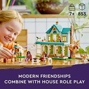LEGO Friends Autumn's House 41730, Dolls House Playset with Accessories, Toy Horse & Mia Mini-Doll, ...