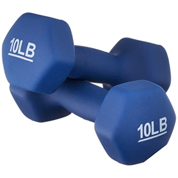 Amazon Basics Neoprene Gym Dumbbells Set of 2, 20 lb