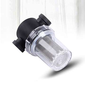 Denpetec 1Pcs Inline Mesh Strainer – Essential Garden Filter for Pumps
