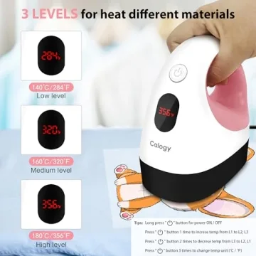 Calogy Mini Heat Press for Crafting Projects and Designs