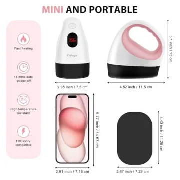 Calogy Mini Heat Press for Crafting Projects and Designs