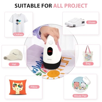 Calogy Mini Heat Press for Crafting Projects and Designs
