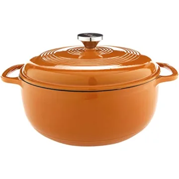 Lodge 6 Quart Cast Iron Dutch Oven – Enameled & Versatile