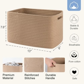 SIXDOVE Storage Baskets - Woven Home Organizers