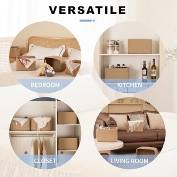SIXDOVE Storage Baskets - Woven Home Organizers