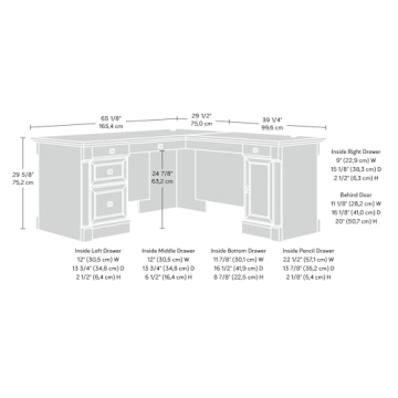 Sauder Palladia Executive Desk for Modern Offices
