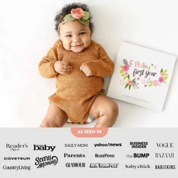 Lucy Darling Baby Memory Book, Themed Baby First Year Book, First 5 Years Journal & Photo Album for Baby Boy/Girl, Keepsake Books, Gender Neutral Memories & Milestone Book, Mom Gift - Little Artist