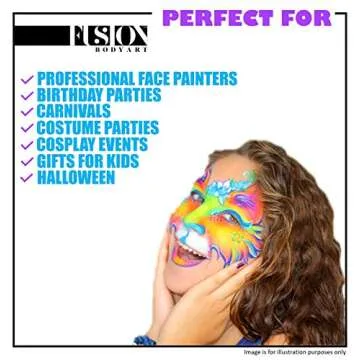 Fusion Pro Face Paint Prime Strong Black | Safe Vegan Choice
