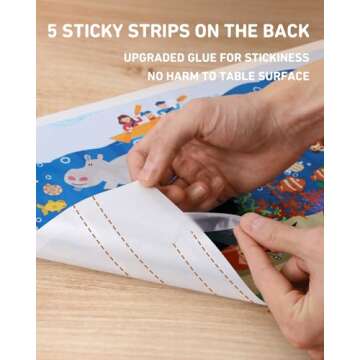 Disposable Stick-on Placemats for Baby & Kids - 40 Pack