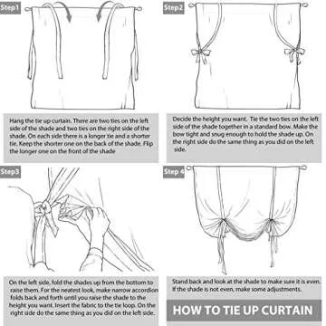 DriftAway Double Layer Linen Blackout Tie Up Curtains Thermal Insulated Fully Lined Balloon Roman Shade Bathroom Window Adjustable Rod Pocket for Small Window 25 Inch by 47 Inch Light Linen