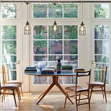 Triple Pendant Light Kit - Vintage Hanging Lamp with Switch