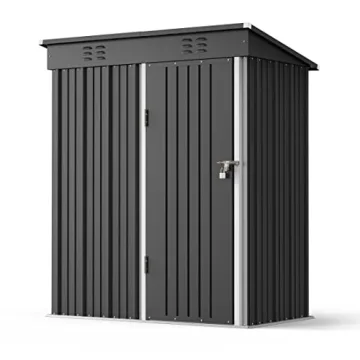 Gizoon 5'x3' Outdoor Storage Shed with Lockable Door