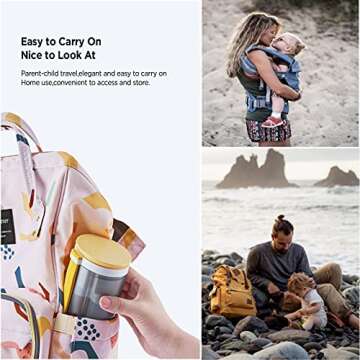 Portable Baby Bottle Drying Rack and Brush Set