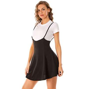 Women's Casual High Waist Suspender Skirt for Style