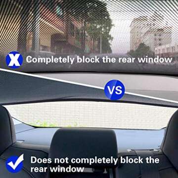 TOPlight Automotive Sun Protection Sunshades for Tesla Model 3,Model 3 Glass Roof Sunshade Sunroof Rear Window Sunshade Compatible (Until 2020 Version)