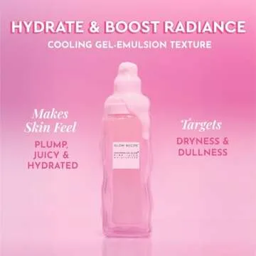 Glow Recipe Pink Juice Water Gel Face Moisturizer for Women, Men & Teens - Hydrating Hyaluronic Acid, Radiance Boosting, Non-Comedogenic, Oil-Free, Long-Lasting Korean Skin Care for Oily Skin (50ml)