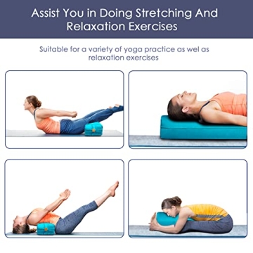 FelizMax Organic Buckwheat Bolster - Ultimate Yoga Support