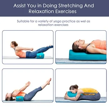 FelizMax Organic Buckwheat Bolster - Ultimate Yoga Support