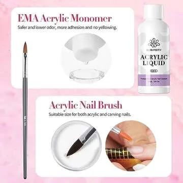 BORN PRETTY Acrylic Nail Kit - Complete Set for Home Nail Art