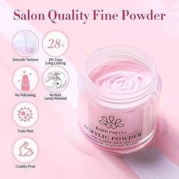 BORN PRETTY Acrylic Nail Kit - Complete Set for Home Nail Art