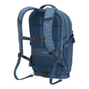 The North Face Recon School Laptop Backpack, Shady Blue Light Heather/TNF White, One Size
