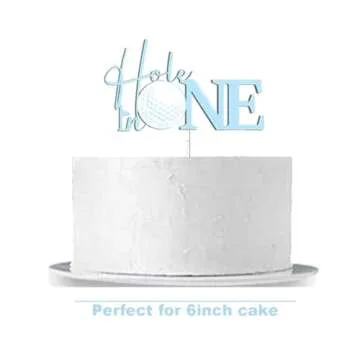 Acrylic Golf Cake Topper for Parties and Birthdays