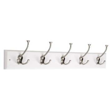 Stylish Liberty Hardware Wall Mounted Coat Rack with Hooks
