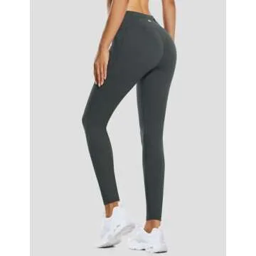 BALEAF Women's Fleece Lined Leggings Waterproof Thermal Winter Hiking Pants Warm Tights Skiing Runni...