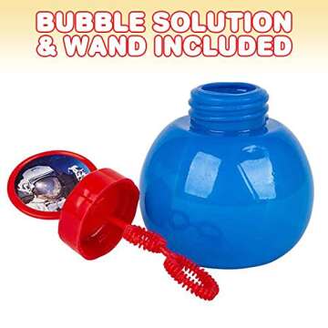 ArtCreativity Light Up Astronaut Bubble Blower Wand