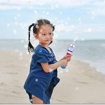 ArtCreativity Light Up Astronaut Bubble Blower Wand
