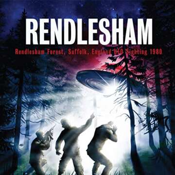 Plexity Labs UFO Tops Rendlesham - Metal Spinning Fidget Toy Top - Inspired by The Documented 1980 UFO Sighting in Rendlesham, England (Color: Siren Red)