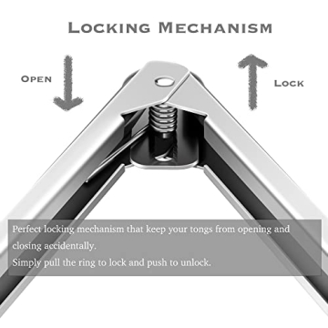 2 Pack Black Kitchen Tongs, Premium Silicone Kitchen Tools