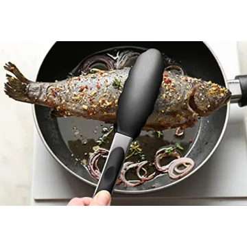 2 Pack Black Kitchen Tongs, Premium Silicone Kitchen Tools