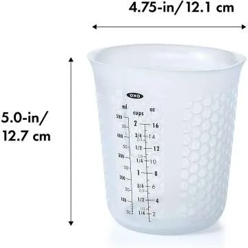 Squeeze & Pour 2-Cup Silicone Measuring Cup
