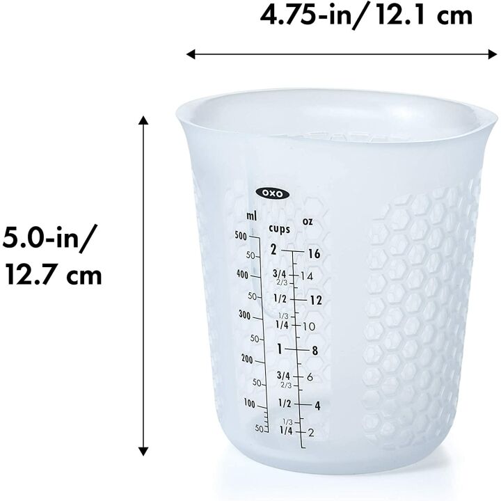Squeeze & Pour 2-Cup Silicone Measuring Cup