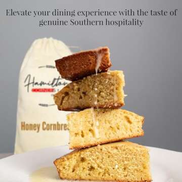 Hamilton Cornerstore Cornbread and Muffin Mix, Real Honey Southern Cornbread Mix, Quick Homemade Authentic Cornbread Blend, No Added Preservatives, Flavorings and Color Muffin Mix, (27OZ)