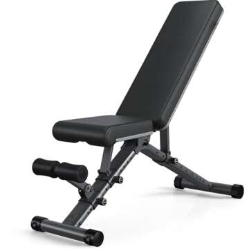 LINBOLUSA Adjustable Weight Bench for Full Body Workouts