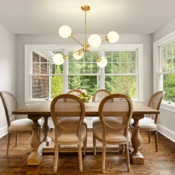 yiheazton Sputnik Chandelier - Modern 6 Light Fixture