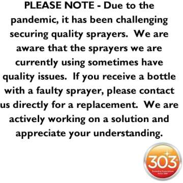 303 Products Graphene Nano Spray Coating - Enhanced Gloss Finish & Depth, Water Repellent Spray, UV Resistant, Helps Prevent Scratches, Beyond Ceramic Coating for Cars, Car Detailing Spray, 24oz.