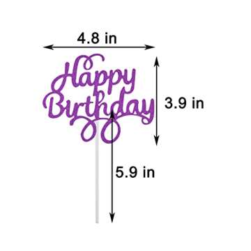 40 Vibrant Happy Birthday Cake Toppers for Celebrations