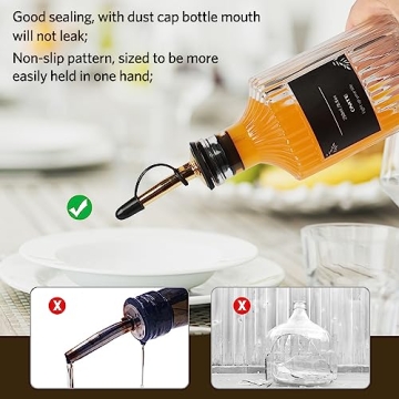 Onite Coffee Syrup Dispenser Set of 4 - Glass Bottles & Labels