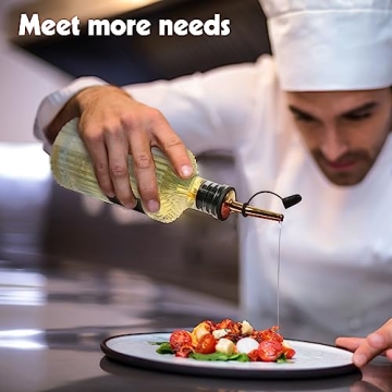 Onite Coffee Syrup Dispenser Set of 4 - Glass Bottles & Labels