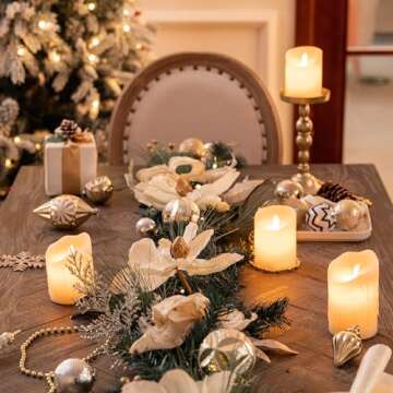 Valery Madelyn 6ft Pre-Lit Christmas Garland - Elegant Holiday Decor