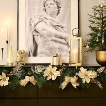 Valery Madelyn 6ft Pre-Lit Christmas Garland with Lights