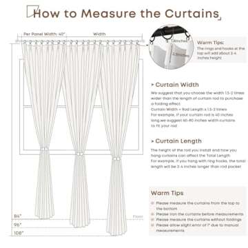 INOVADAY Pinch Pleated Curtains, 100% Light Blocking Linen Pinch Pleat Blackout Curtains for Bedroom, Thermal Insulated Blackout Drapes 2 Panels Set for Living Room - Beige White, W40 x L90