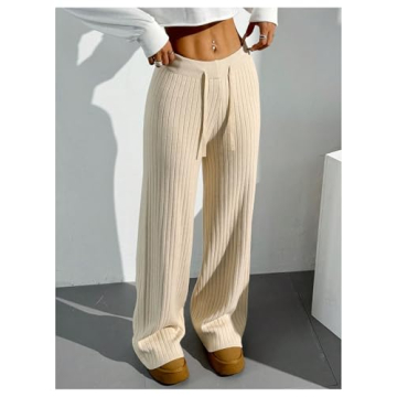 Comfy Knit Lounge Pants for Women - Verdusa Style