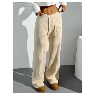 Comfy Knit Lounge Pants for Women - Verdusa Style